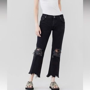 NWT Free People We The Free Maggie Mid Rise Straight Jean Size 27S